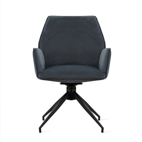 MIRA Eetkamerstoel Jill Velvet Charcoal MIRA Eetkamerstoel Jill Velvet Charcoal