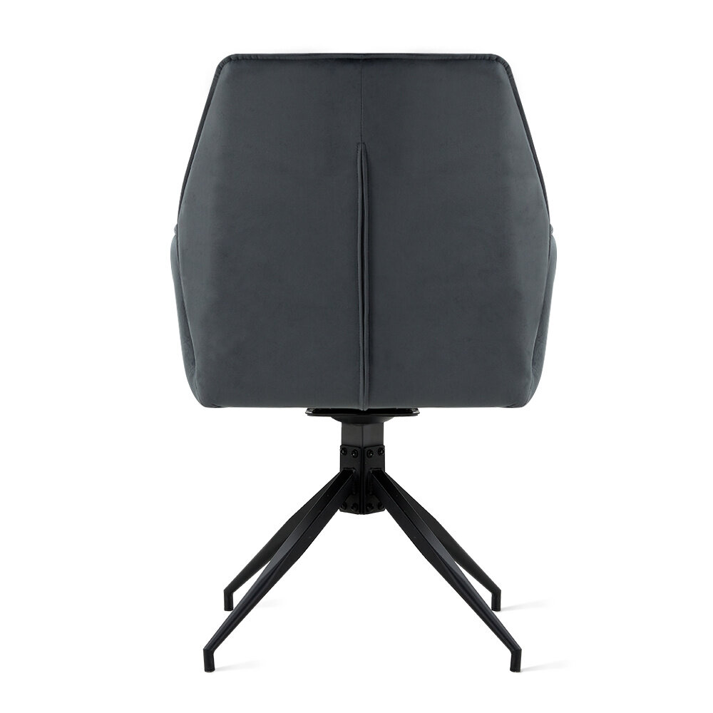 MIRA Eetkamerstoel Jill Velvet Charcoal MIRA Eetkamerstoel Jill Velvet Charcoal