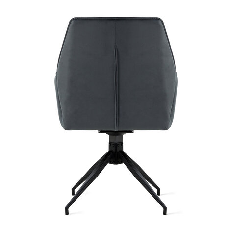 MIRA Eetkamerstoel Jill Velvet Charcoal MIRA Eetkamerstoel Jill Velvet Charcoal