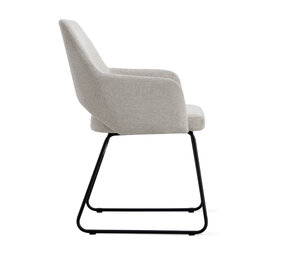 MIRA Eetkamerstoel Lisa Linnen Antraciet