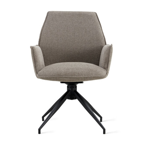MIRA Eetkamerstoel Jill Linnen Taupe MIRA Eetkamerstoel Jill Linnen Taupe