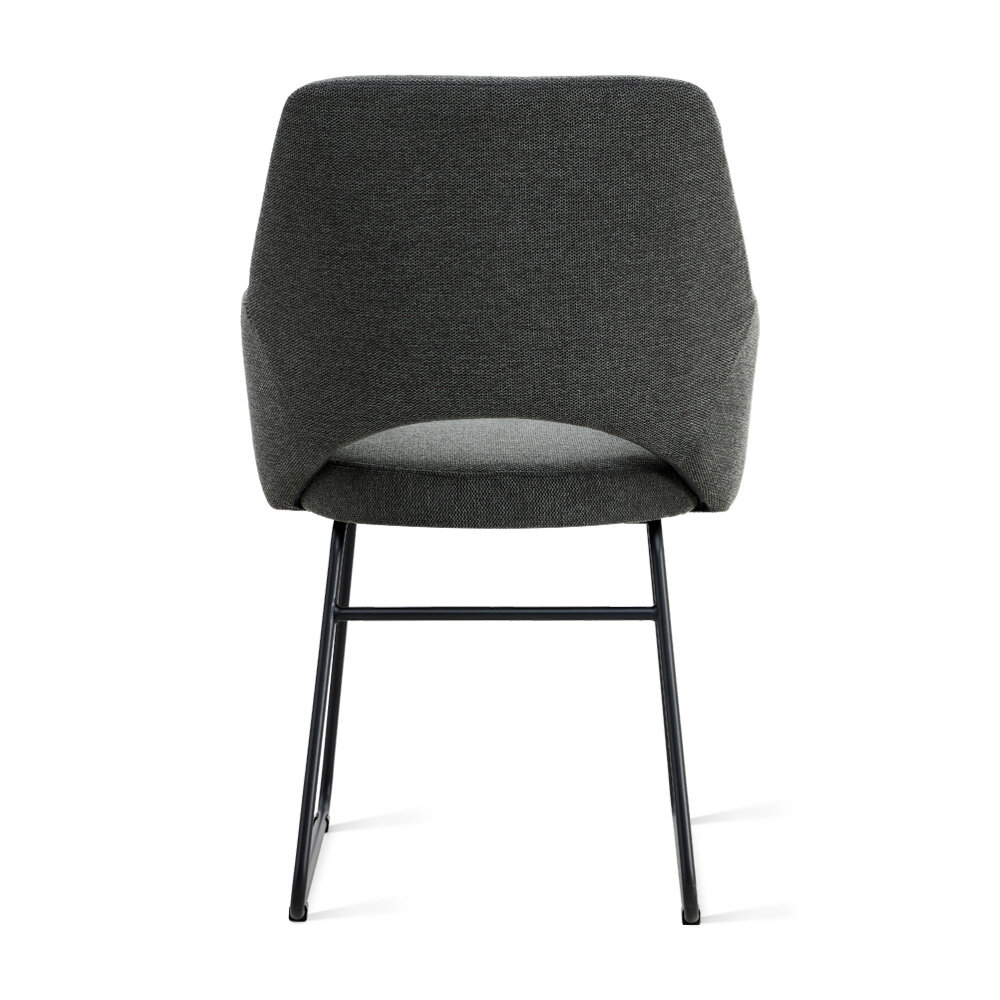 MIRA Eetkamerstoel Lisa Linnen Antraciet