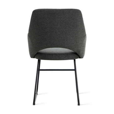 MIRA Eetkamerstoel Lisa Linnen Antraciet