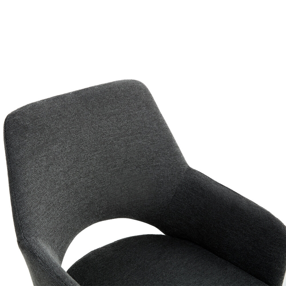 MIRA Eetkamerstoel Lisa Linnen Antraciet
