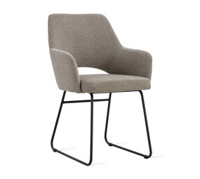 MIRA Eetkamerstoel Lisa Linnen Taupe