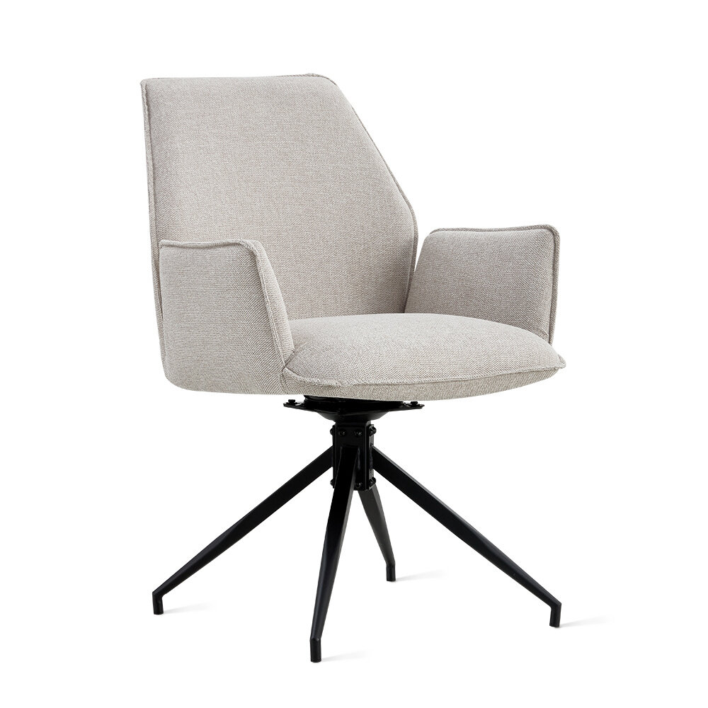 MIRA Eetkamerstoel Jill Linnen Beige MIRA Eetkamerstoel Jill Linnen Beige