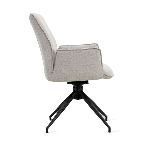MIRA Eetkamerstoel Jill Linnen Beige MIRA Eetkamerstoel Jill Linnen Beige