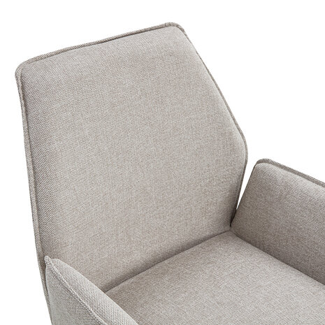 MIRA Eetkamerstoel Jill Linnen Beige MIRA Eetkamerstoel Jill Linnen Beige