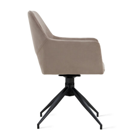 MIRA Eetkamerstoel Tess Velvet Taupe MIRA Eetkamerstoel Tess Velvet Taupe