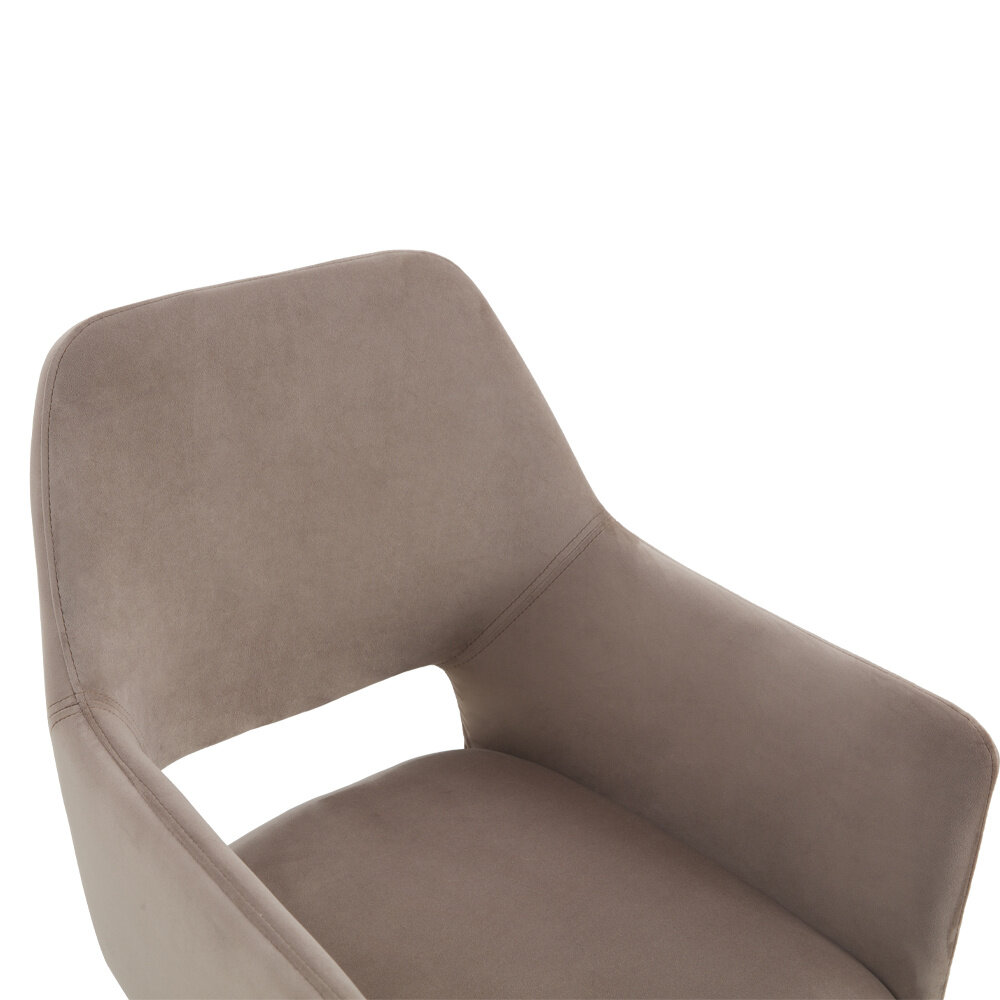 MIRA Eetkamerstoel Tess Velvet Taupe MIRA Eetkamerstoel Tess Velvet Taupe