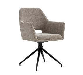 MIRA Eetkamerstoel Tess Linnen Taupe