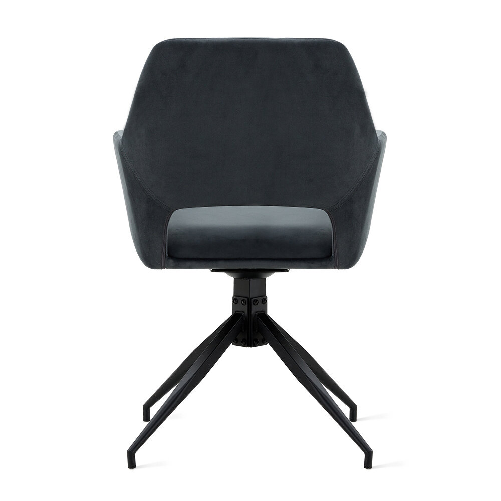 MIRA Eetkamerstoel Tess Velvet Antraciet