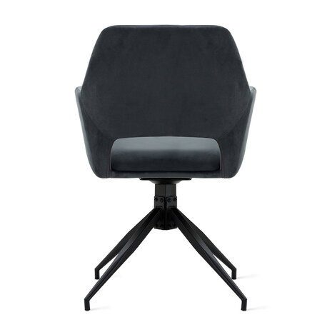 MIRA Eetkamerstoel Tess Velvet Antraciet