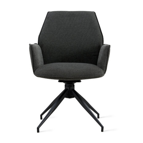 MIRA Eetkamerstoel Jill Linnen Antraciet MIRA Eetkamerstoel Jill Linnen Antraciet