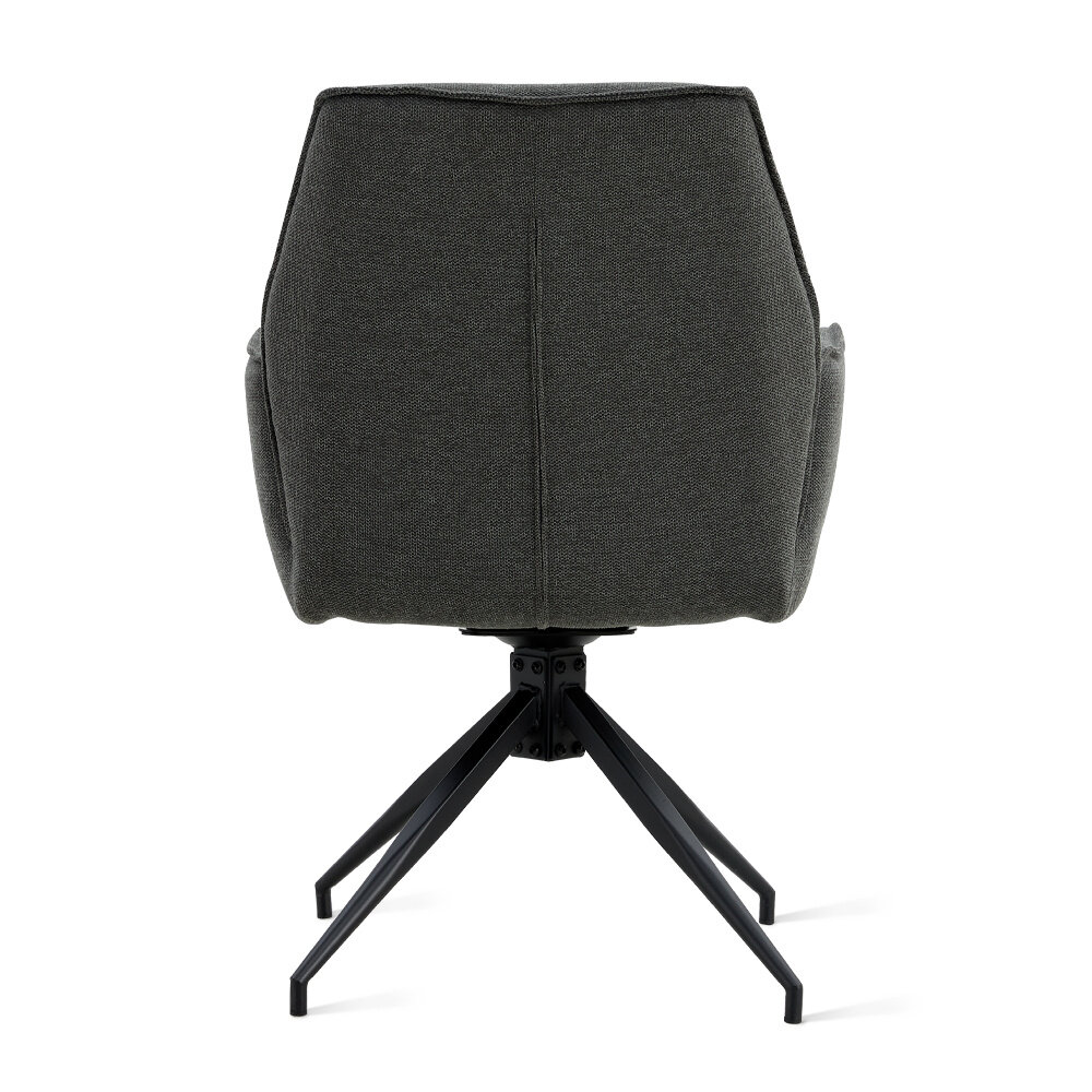 MIRA Eetkamerstoel Jill Linnen Antraciet MIRA Eetkamerstoel Jill Linnen Antraciet