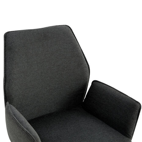 MIRA Eetkamerstoel Jill Linnen Antraciet MIRA Eetkamerstoel Jill Linnen Antraciet