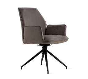 MIRA Eetkamerstoel Jill Velvet Antraciet