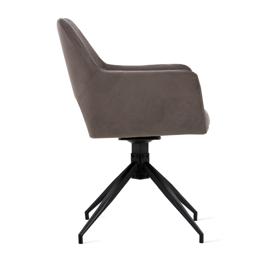 MIRA Eetkamerstoel Tess Velvet Grijs MIRA Eetkamerstoel Tess Velvet Grijs