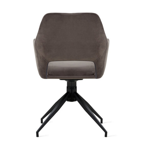 MIRA Eetkamerstoel Tess Velvet Grijs MIRA Eetkamerstoel Tess Velvet Grijs