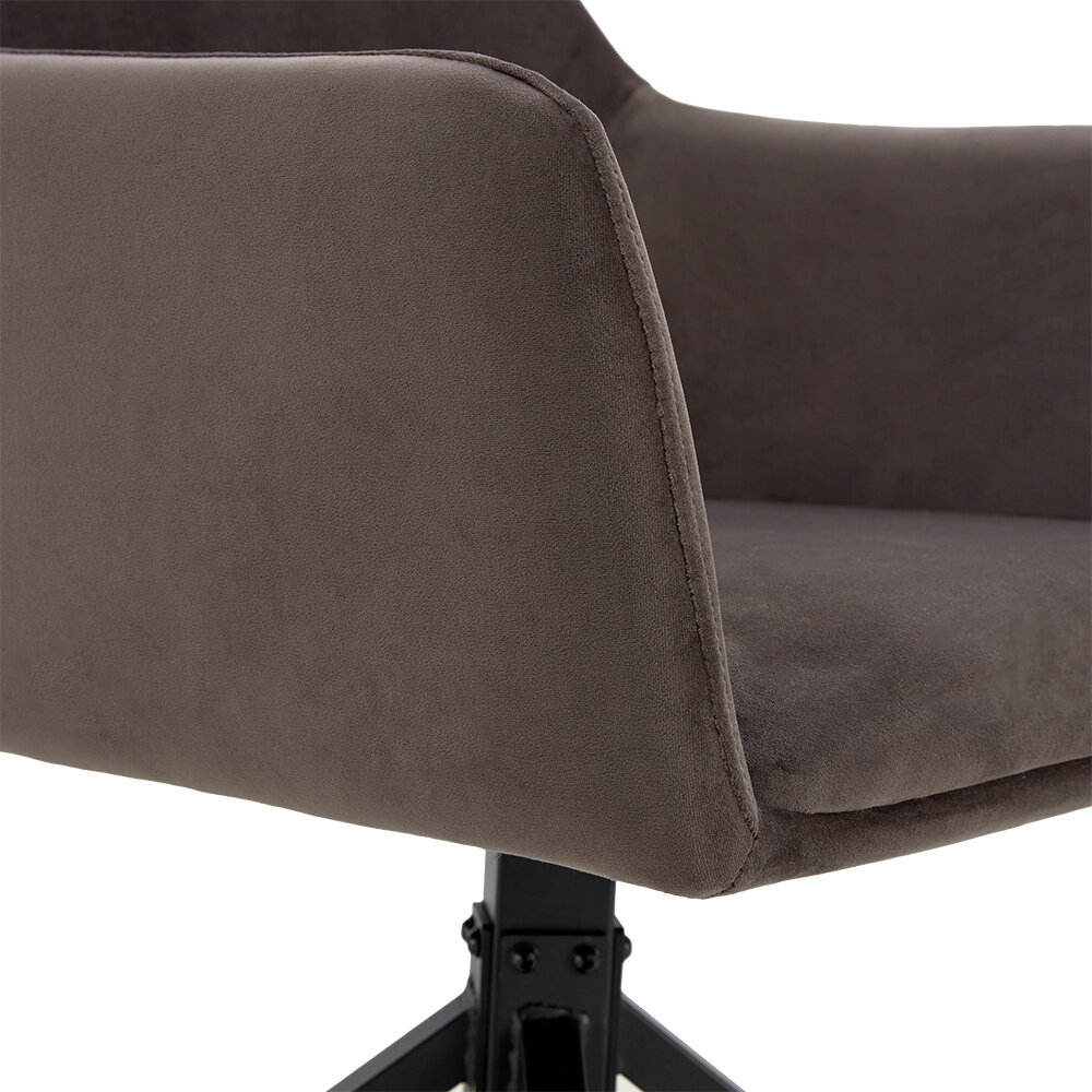 MIRA Eetkamerstoel Tess Velvet Grijs MIRA Eetkamerstoel Tess Velvet Grijs