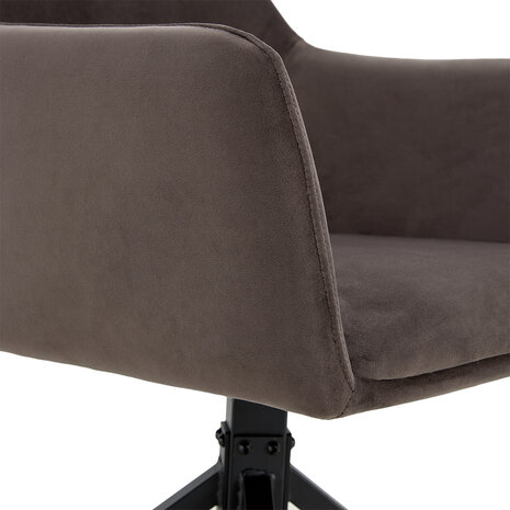 MIRA Eetkamerstoel Tess Velvet Grijs MIRA Eetkamerstoel Tess Velvet Grijs