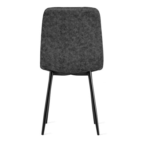 MIRA Eetkamerstoel Yerevan Microleder Antraciet MIRA Eetkamerstoel Yerevan Microleder Antraciet