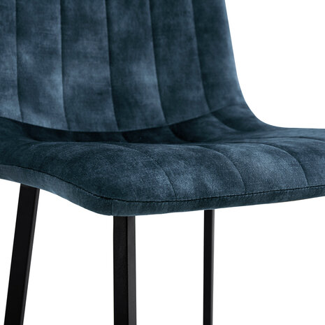MIRA Eetkamerstoel Minsk Velvet Petrol