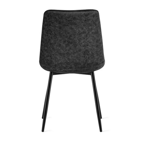 MIRA Eetkamerstoel Thimphu Microleder Antraciet MIRA Eetkamerstoel Thimphu Microleder Antraciet