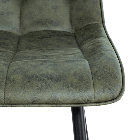 MIRA Eetkamerstoel Thimphu Microleder Groen MIRA Eetkamerstoel Thimphu Microleder Groen