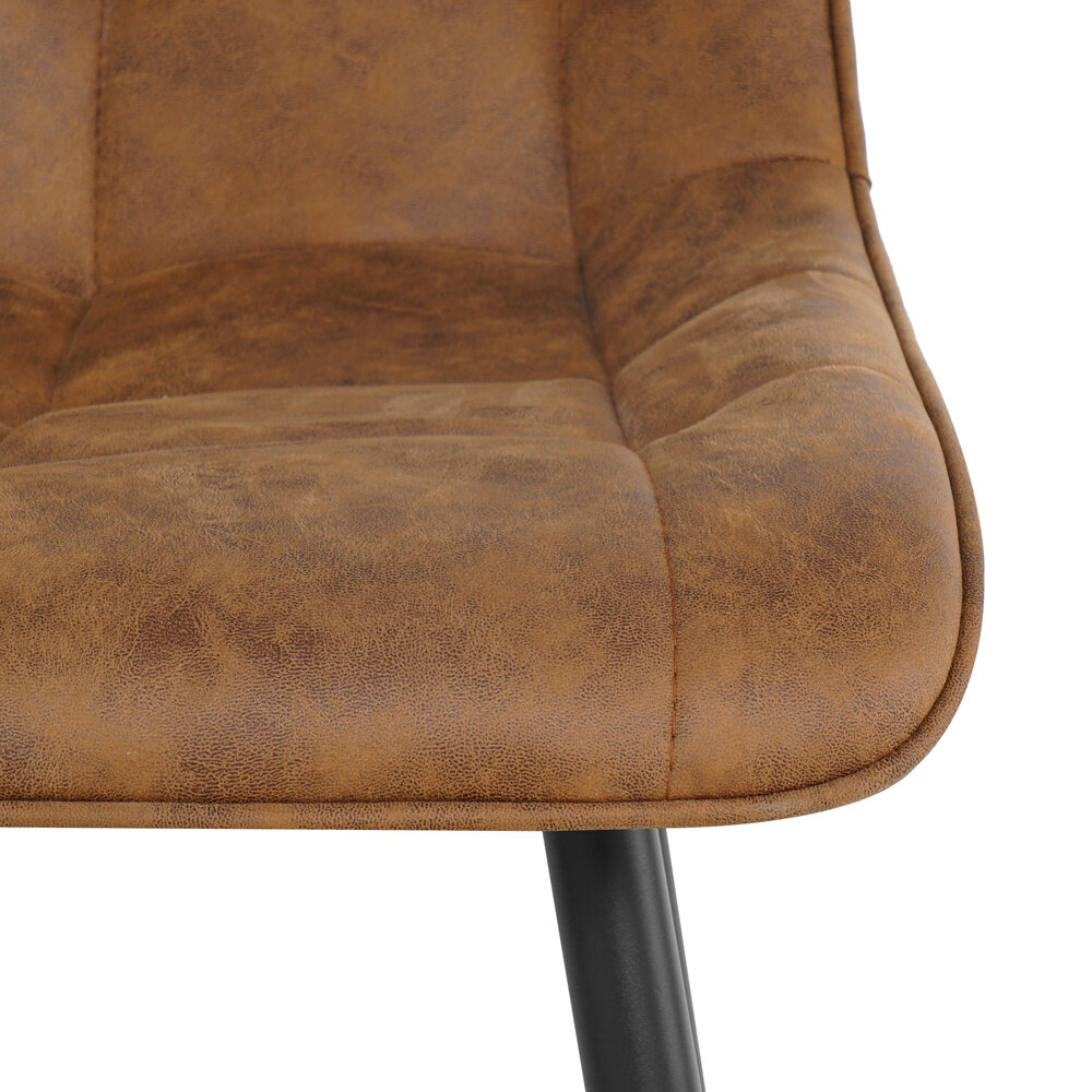 MIRA Eetkamerstoel Thimphu Microleder Cognac MIRA Eetkamerstoel Thimphu Microleder Cognac