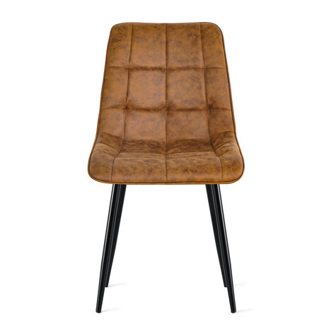 MIRA Eetkamerstoel Thimphu Microleder Cognac MIRA Eetkamerstoel Thimphu Microleder Cognac