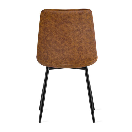 MIRA Eetkamerstoel Thimphu Microleder Cognac MIRA Eetkamerstoel Thimphu Microleder Cognac