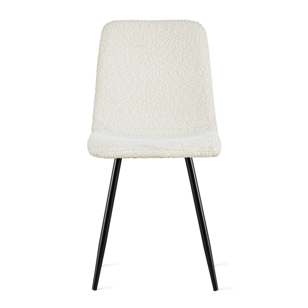 MIRA Eetkamerstoel Brasilia Bouclé Ivoor MIRA Eetkamerstoel Brasilia Bouclé Ivoor