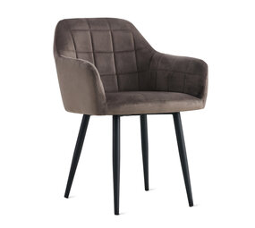 MIRA Eetkamerstoel Praia Velvet Antraciet