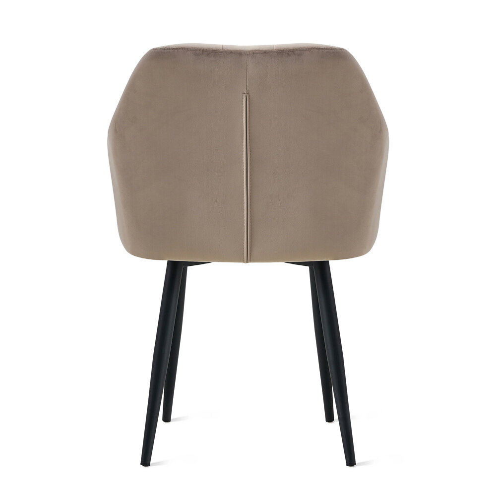 MIRA Eetkamerstoel Praia Velvet Kiezelgrijs MIRA Eetkamerstoel Praia Velvet Kiezelgrijs