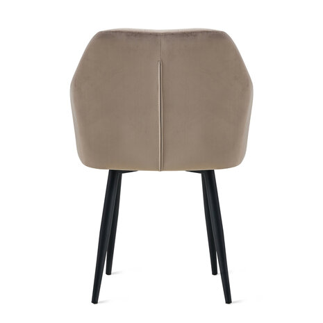 MIRA Eetkamerstoel Praia Velvet Kiezelgrijs MIRA Eetkamerstoel Praia Velvet Kiezelgrijs