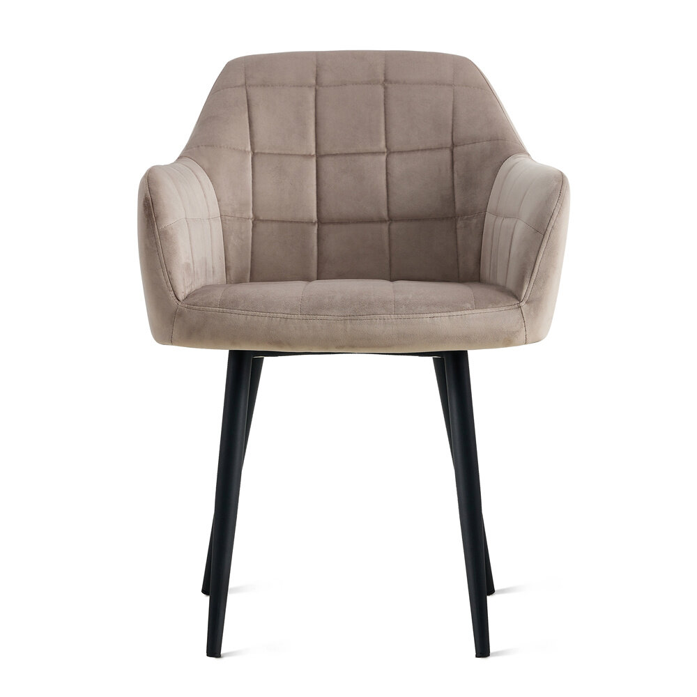 MIRA Eetkamerstoel Praia Velvet Kiezelgrijs MIRA Eetkamerstoel Praia Velvet Kiezelgrijs