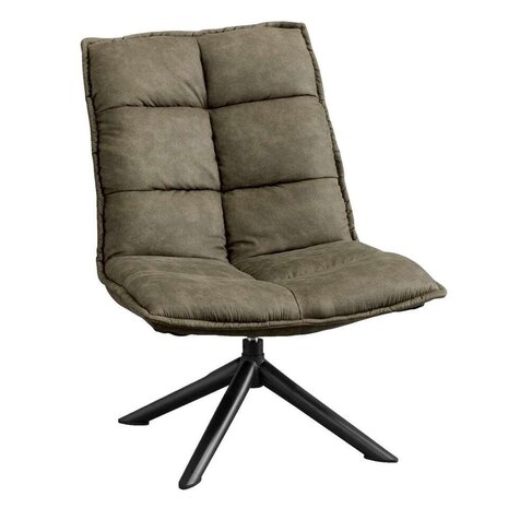 MIRA Fauteuil Lucas Microleder Army MIRA Fauteuil Lucas Microleder Army