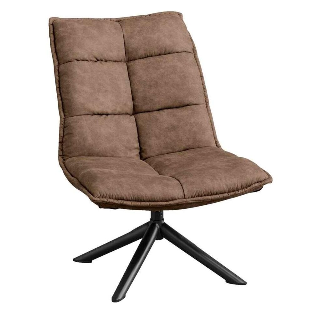 MIRA Fauteuil Lucas Microleder Bruin MIRA Fauteuil Lucas Microleder Bruin