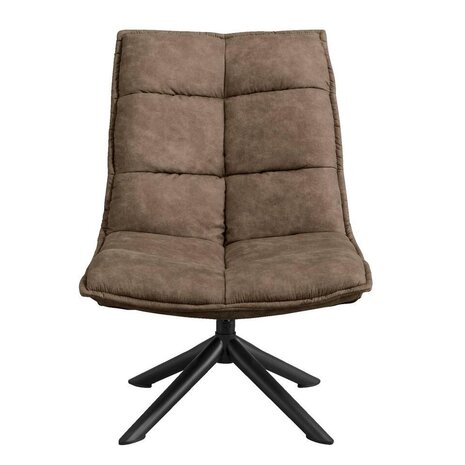 MIRA Fauteuil Lucas Microleder Bruin MIRA Fauteuil Lucas Microleder Bruin