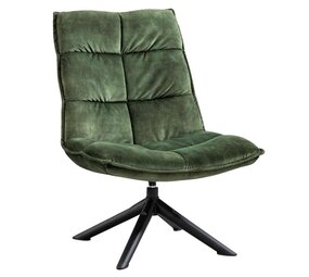 MIRA Fauteuil Lucas Velvet Groen