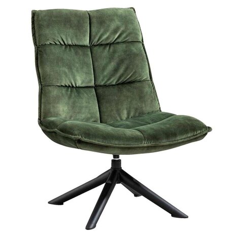 MIRA Fauteuil Lucas Velvet Groen MIRA Fauteuil Lucas Velvet Groen