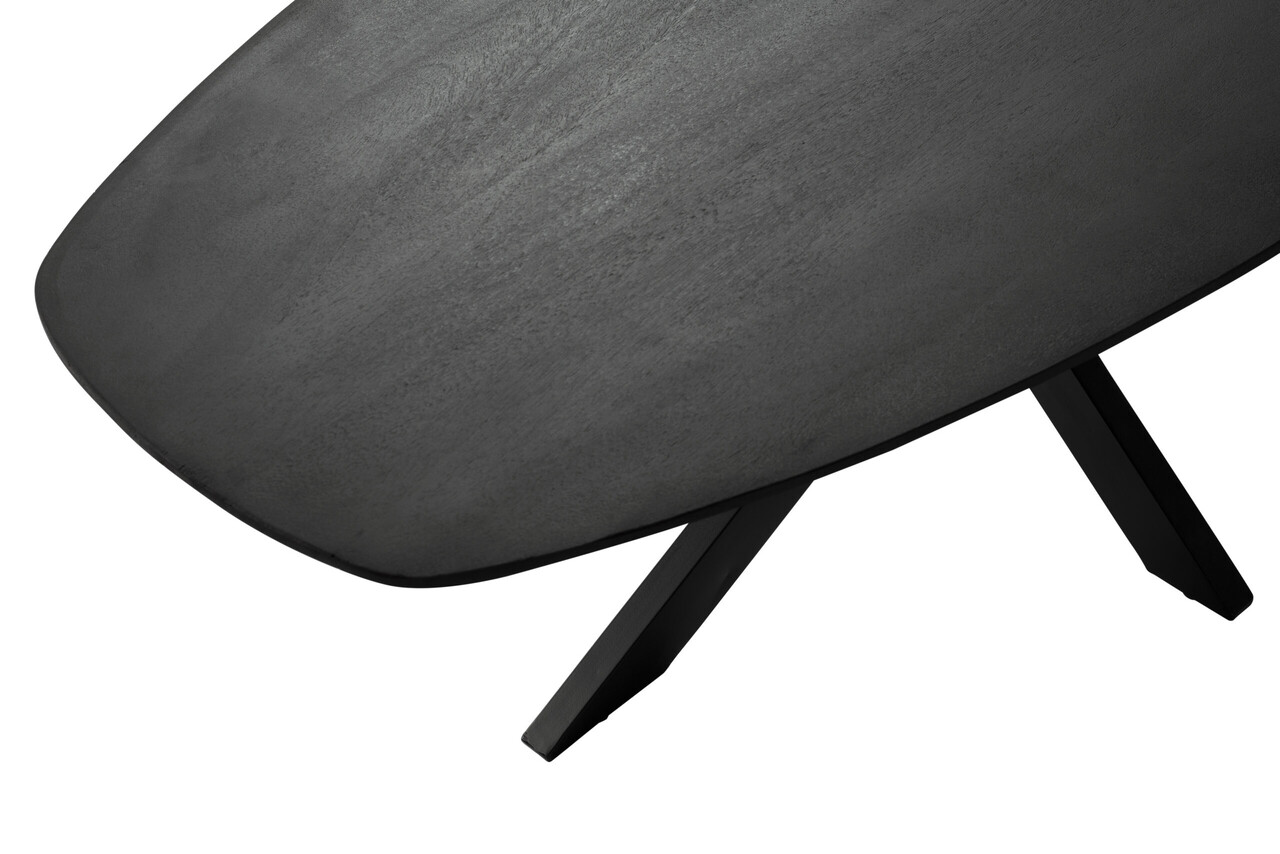 MIRA Salontafel - 40x60x120 - Mangohout - Zwart