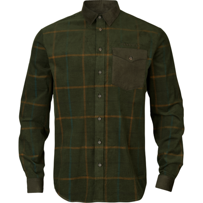 Härkila Härkila Kaldfjord corduroy check shirt Willow green check