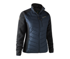 Deerhunter Deerhunter Lady Caroline Padded Jas with knit Dark Blue