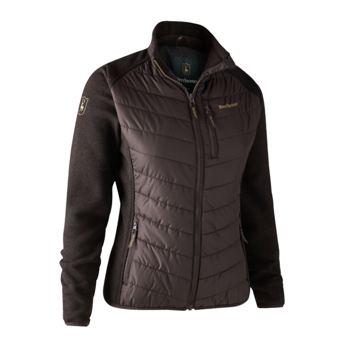 Deerhunter Deerhunter Lady Caroline Padded Jas with knit Dark Prune