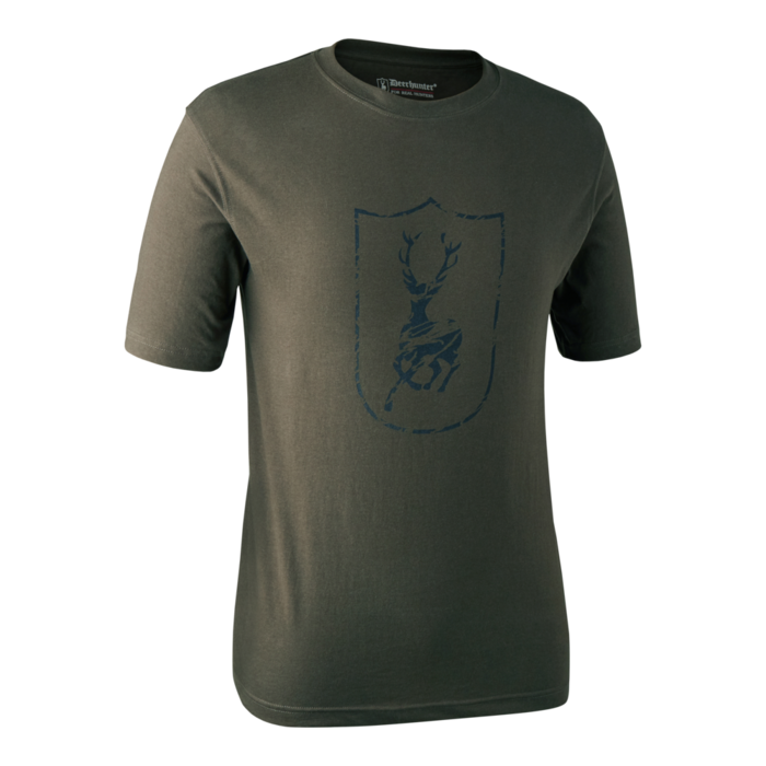Deerhunter Deerhunter T-shirt with Shield Bark Green