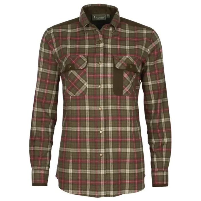 Pinewood Pinewood Prestwick Exclusive SHIRT W H. Olive/Plum