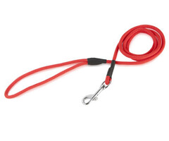 Firedog Firedog hondenlijn met musketonhaak 150cm - 6mm rood