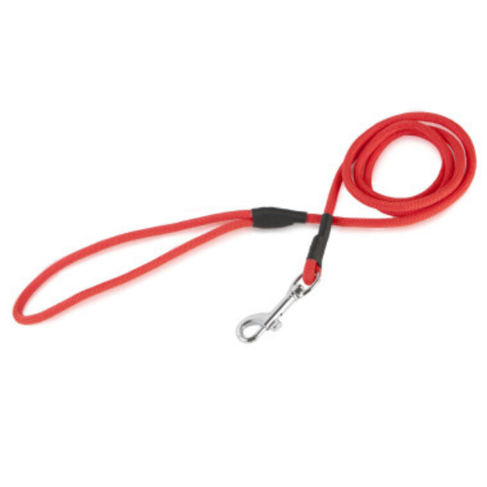 Firedog Firedog hondenlijn met musketonhaak 150cm - 6mm rood